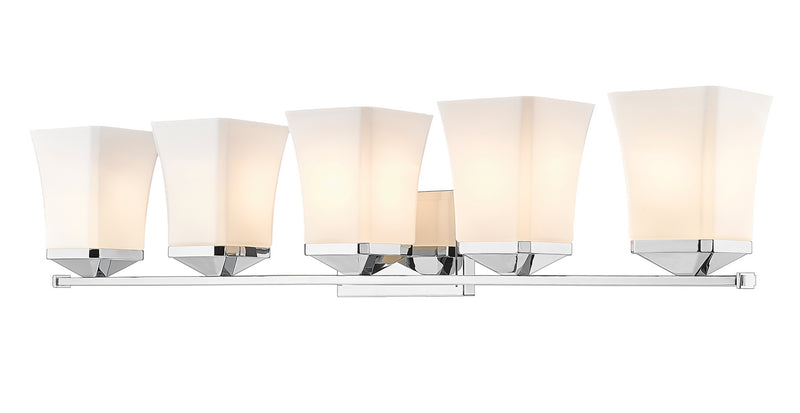 Z-Lite 1939-5V-CH Five Light Vanity, Chrome