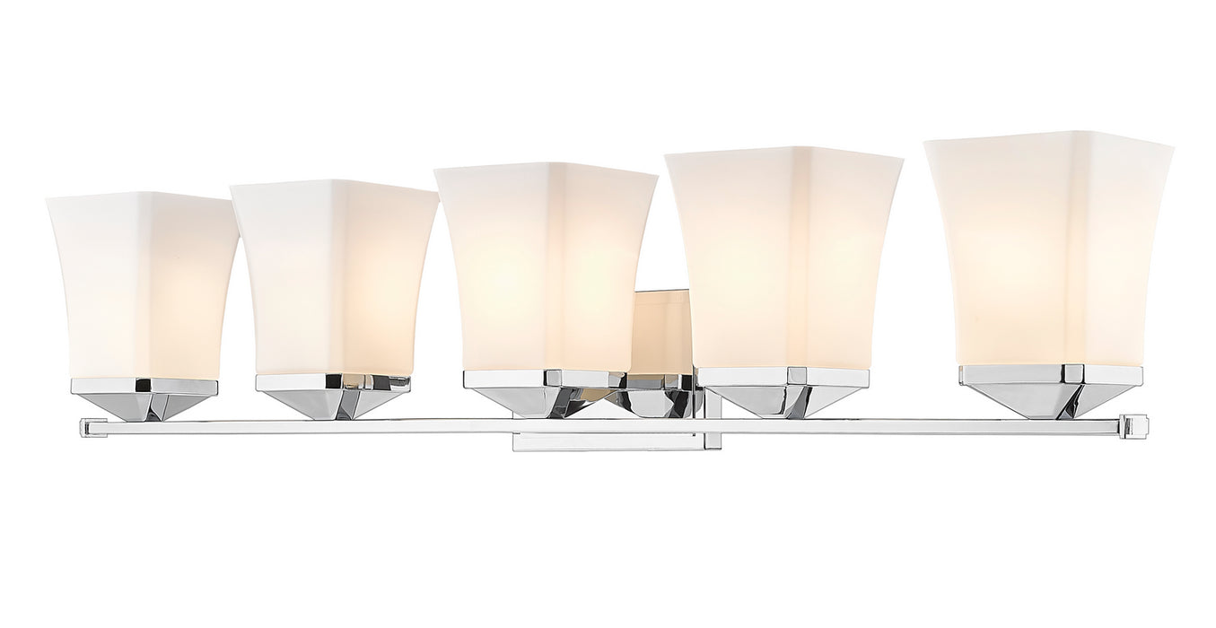 Z-Lite 1939-5V-CH Five Light Vanity, Chrome