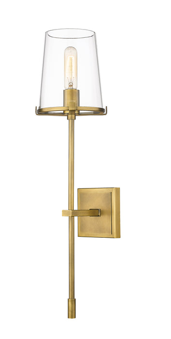 Z-Lite 3032-1S-RB One Light Wall Sconce, Rubbed Brass