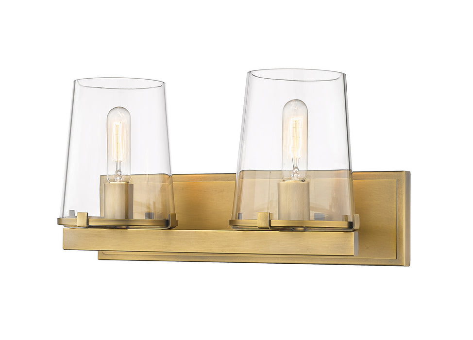 Z-Lite 3032-2V-RB Two Light Vanity, Rubbed Brass