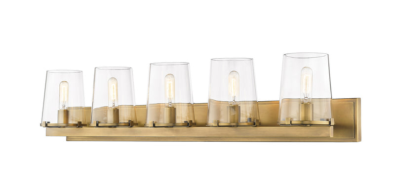 Z-Lite 3032-5V-RB Five Light Vanity, Rubbed Brass