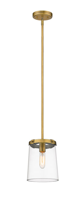 Z-Lite 3032MP-RB One Light Pendant, Rubbed Brass