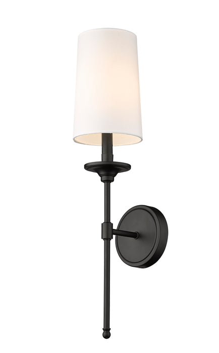 Z-Lite 3033-1S-MB One Light Wall Sconce, Matte Black