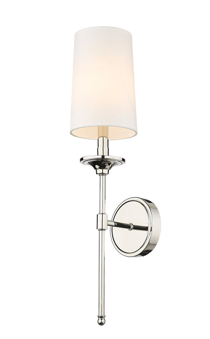 Z-Lite 3033-1S-PN One Light Wall Sconce, Polished Nickel