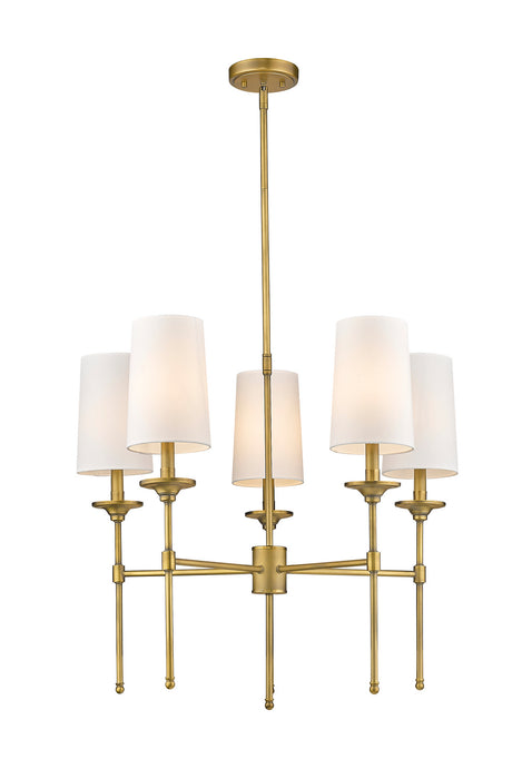 Z-Lite 3033-5RB Five Light Chandelier, Rubbed Brass
