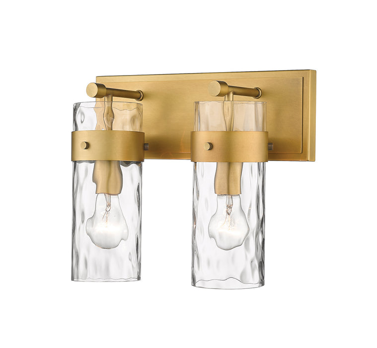 Z-Lite 3035-2V-RB Two Light Vanity, Rubbed Brass