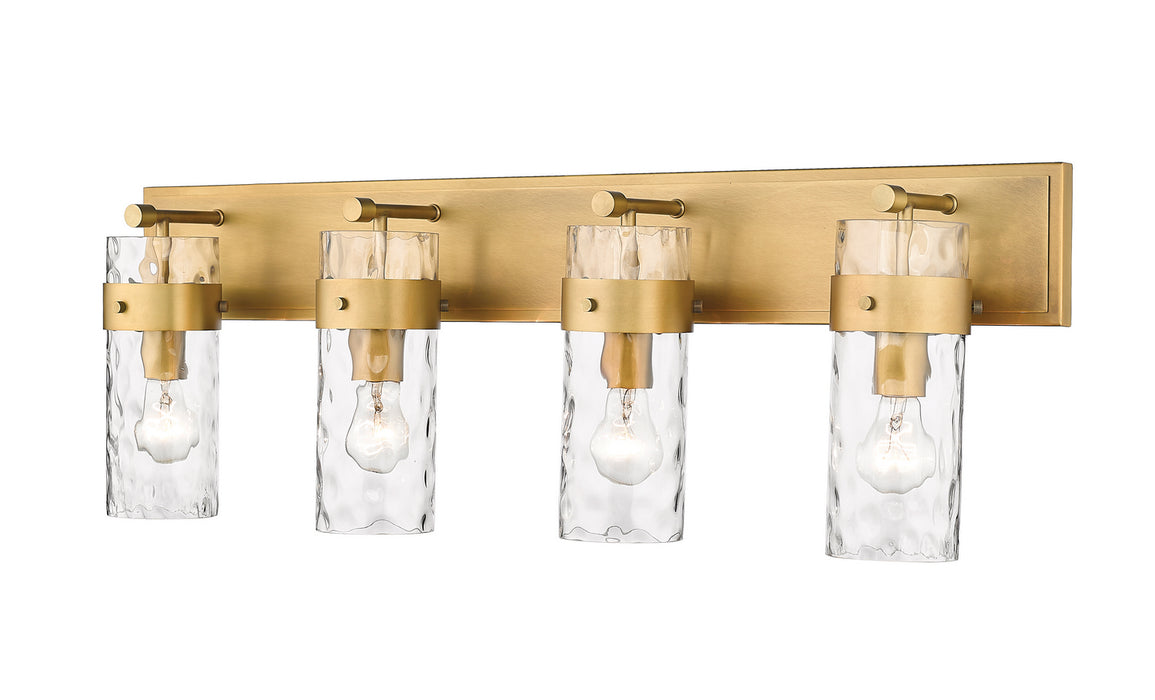 Z-Lite 3035-4V-RB Four Light Vanity, Rubbed Brass