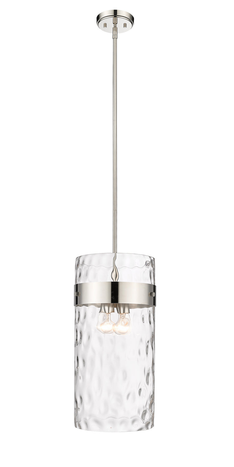 Z-Lite 3035P12-PN Four Light Pendant, Polished Nickel