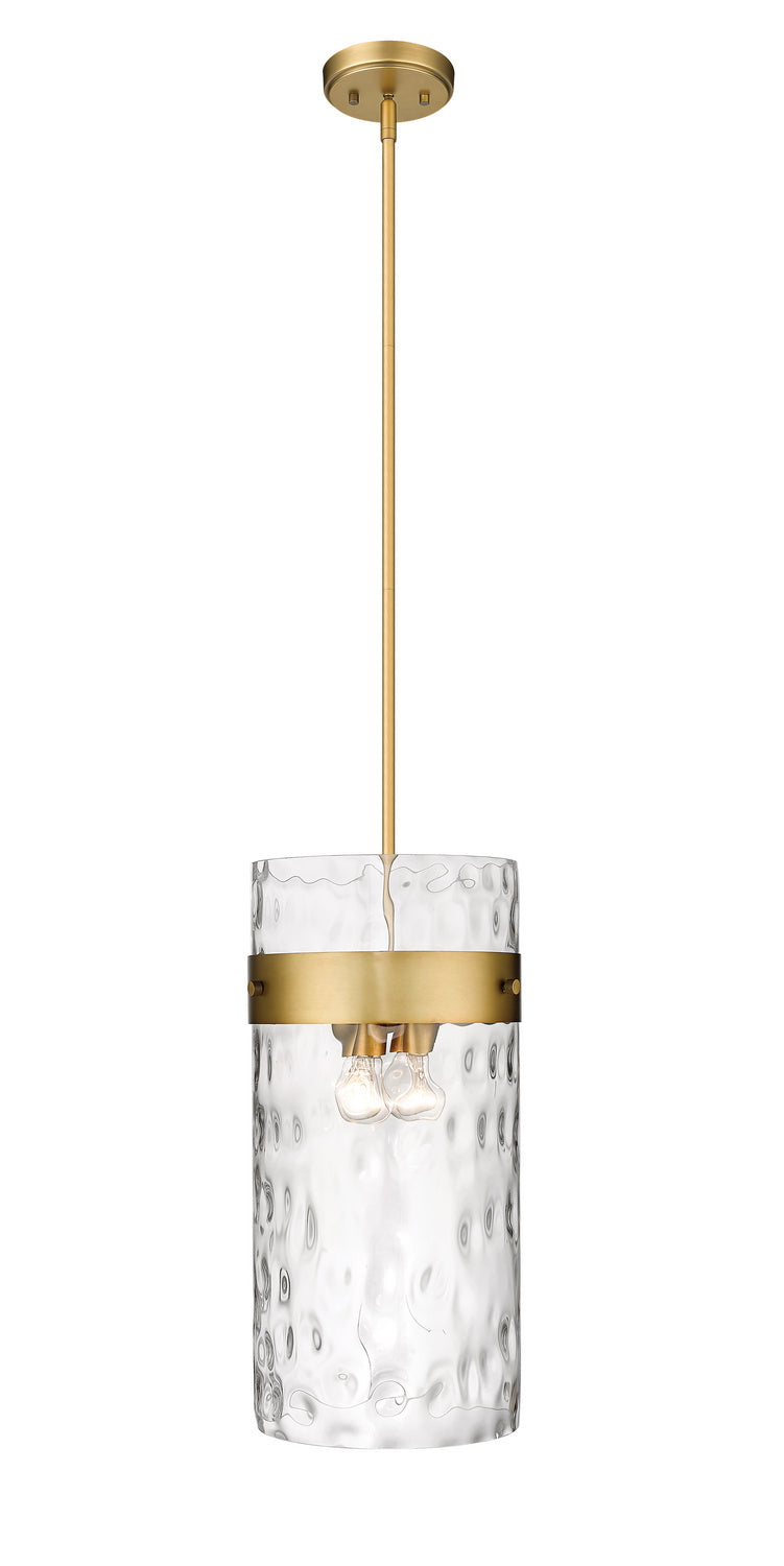 Z-Lite 3035P12-RB Four Light Pendant, Rubbed Brass