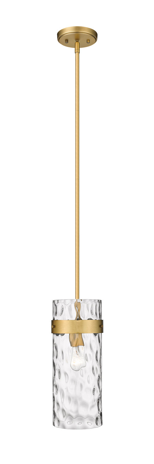 Z-Lite 3035P6-RB One Light Pendant, Rubbed Brass