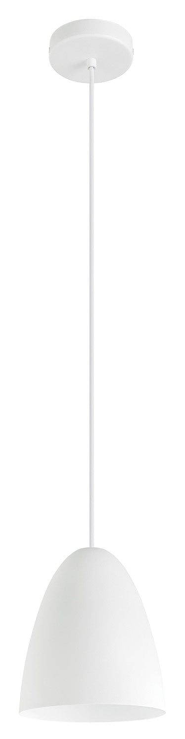 Eglo USA 205287A One Light Pendant, Structured White, Matte White