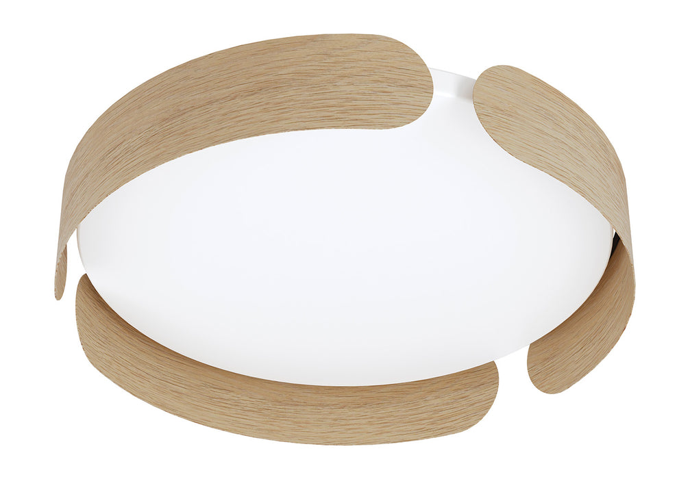 Eglo USA 205421A LED Ceiling Mount, Wood Color