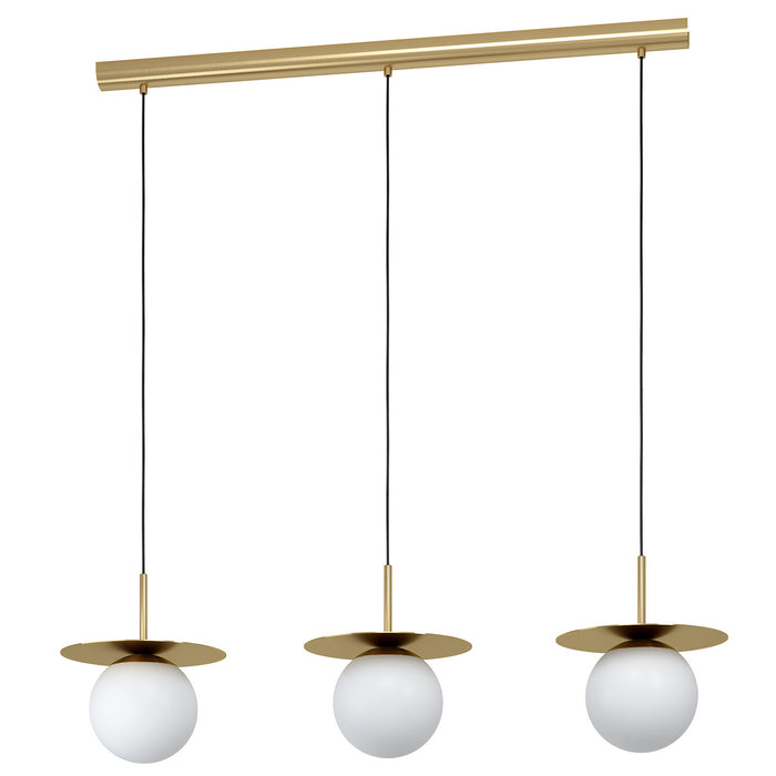 Eglo USA 39953A Three Light Pendant, Brushed Brass