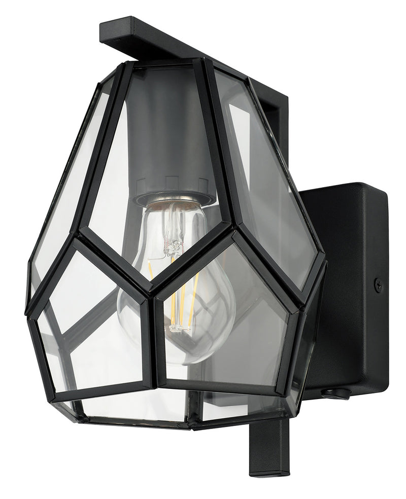 Eglo USA 43645A One Light Wall Sconce, Matte Black