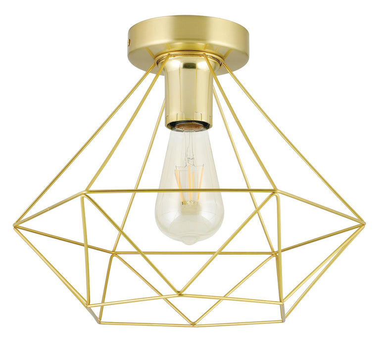 Eglo USA 43678A One Light Ceiling Mount, Brushed Brass