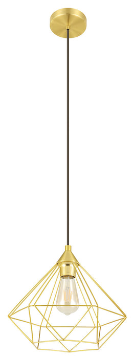 Eglo USA 43679A One Light Pendant, Brushed Brass