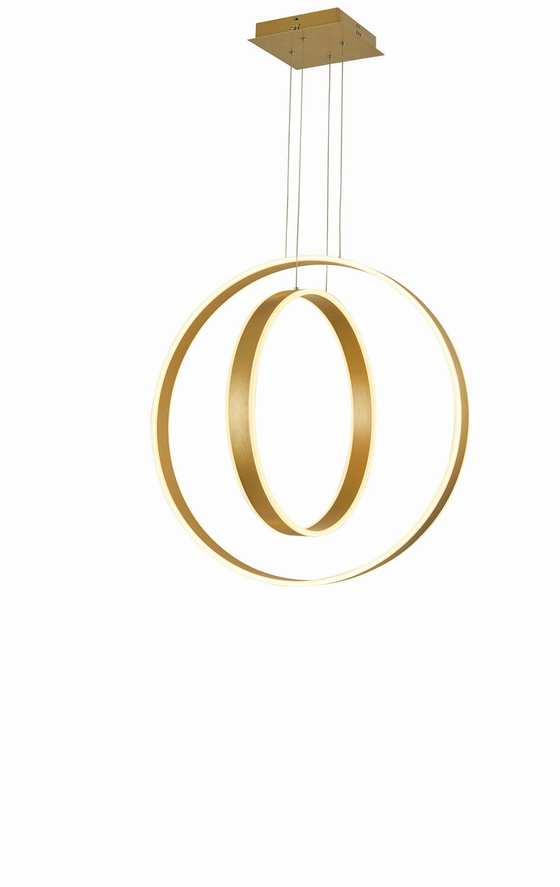 Thumprints T1003-BG LED Pendant, Brushed Gold