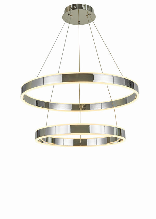 Thumprints T1007-CH LED Foyer Chandelier, Chrome