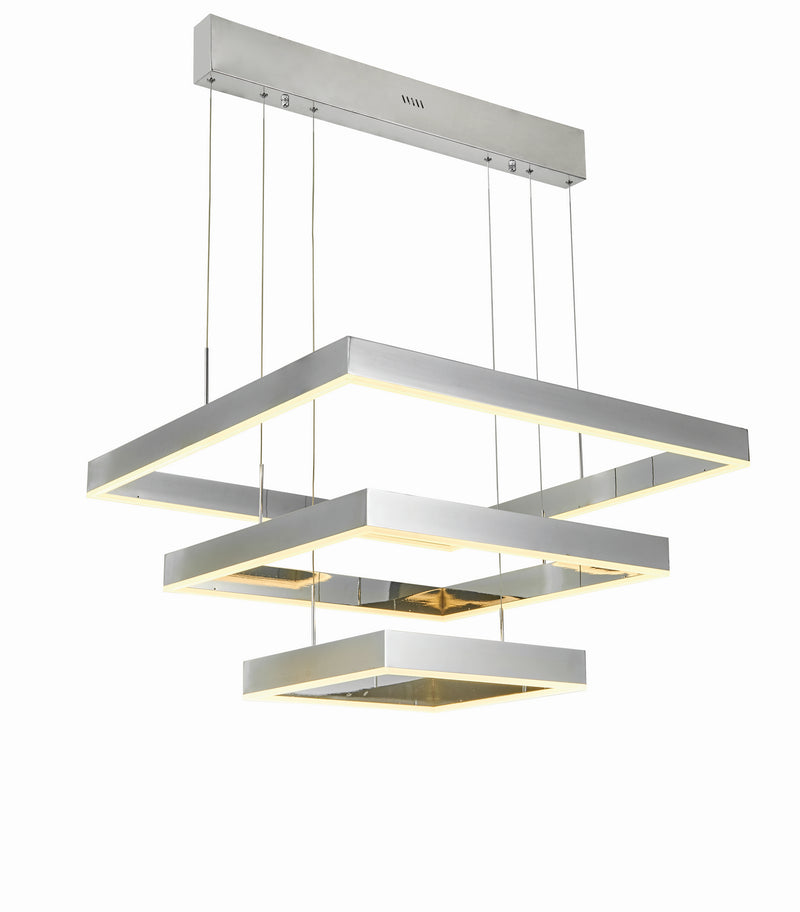 Thumprints T1014-CH LED Foyer Chandelier, Chrome