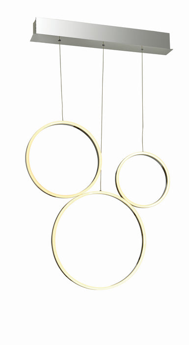 Thumprints T1026-CH LED Pendant, Chrome