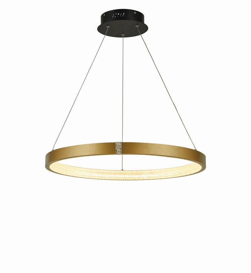 Thumprints T1030-BG LED Chandelier, Brushed Gold