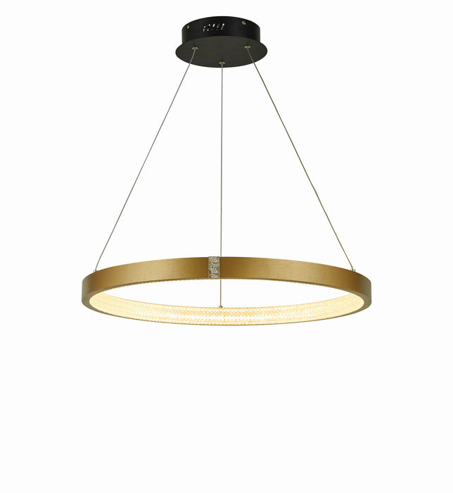 Thumprints T1030-BG LED Chandelier, Brushed Gold