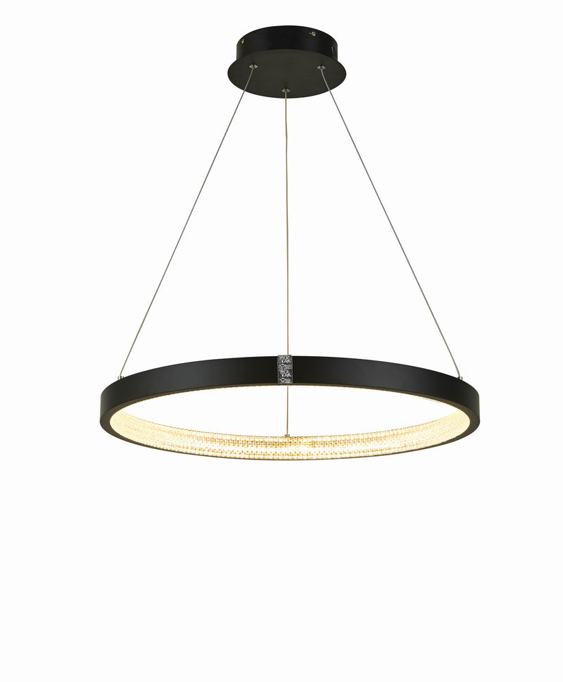 Thumprints T1030-BK LED Chandelier, Black