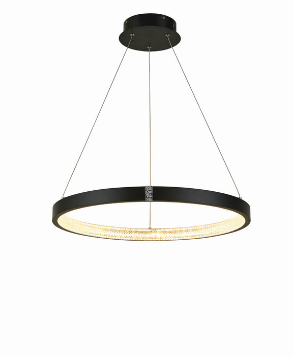 Thumprints T1030-BK LED Chandelier, Black