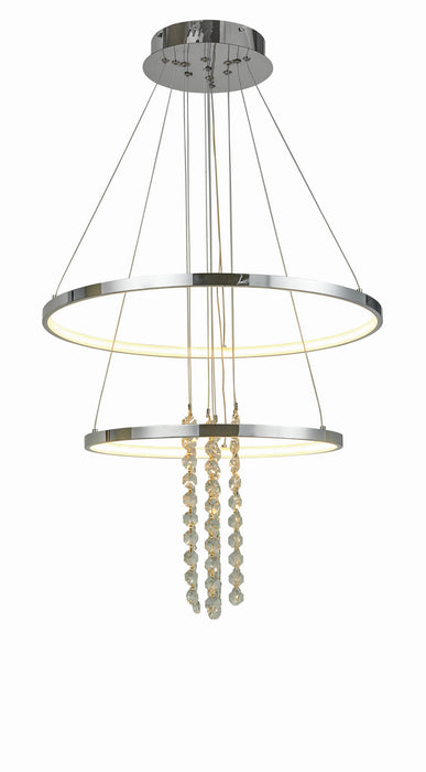 Thumprints T1040-CH LED Foyer Chandelier, Chrome