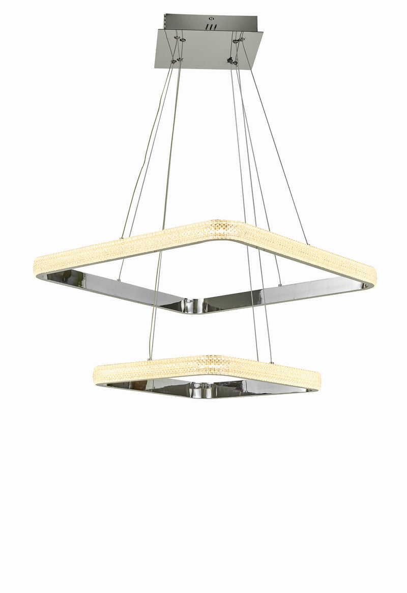 Thumprints T1050-CH LED Foyer Chandelier, Chrome