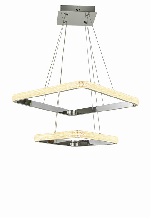 Thumprints T1050-CH LED Foyer Chandelier, Chrome