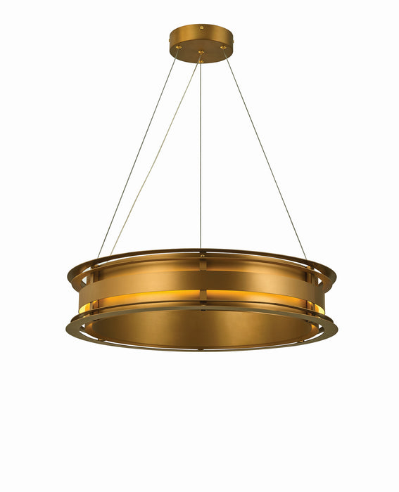 Thumprints T1055-AG LED Chandelier, Antique Gold