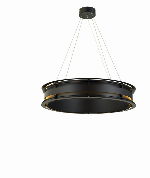 Thumprints T1055-BK LED Chandelier, Black