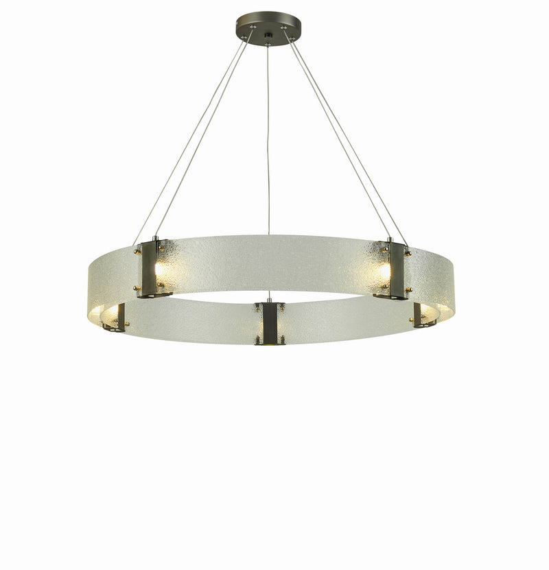 Thumprints T1062-AP Five Light Chandelier, Antique Pewter