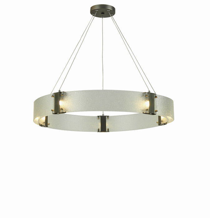 Thumprints T1062-AP Five Light Chandelier, Antique Pewter