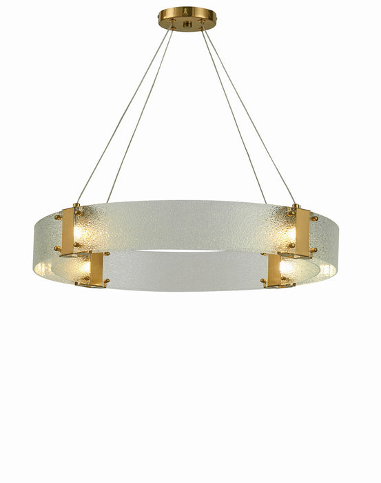 Thumprints T1062-G Five Light Chandelier, Gold