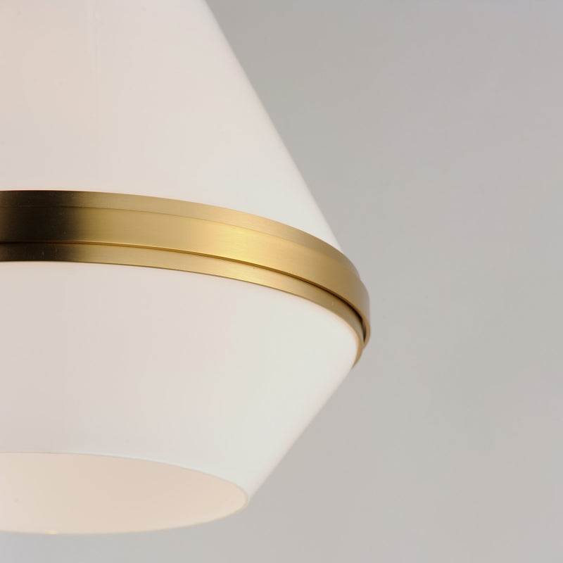 Maxim 10376WTSBR One Light Pendant, Satin Brass