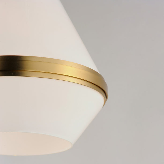 Maxim 10376WTSBR One Light Pendant, Satin Brass
