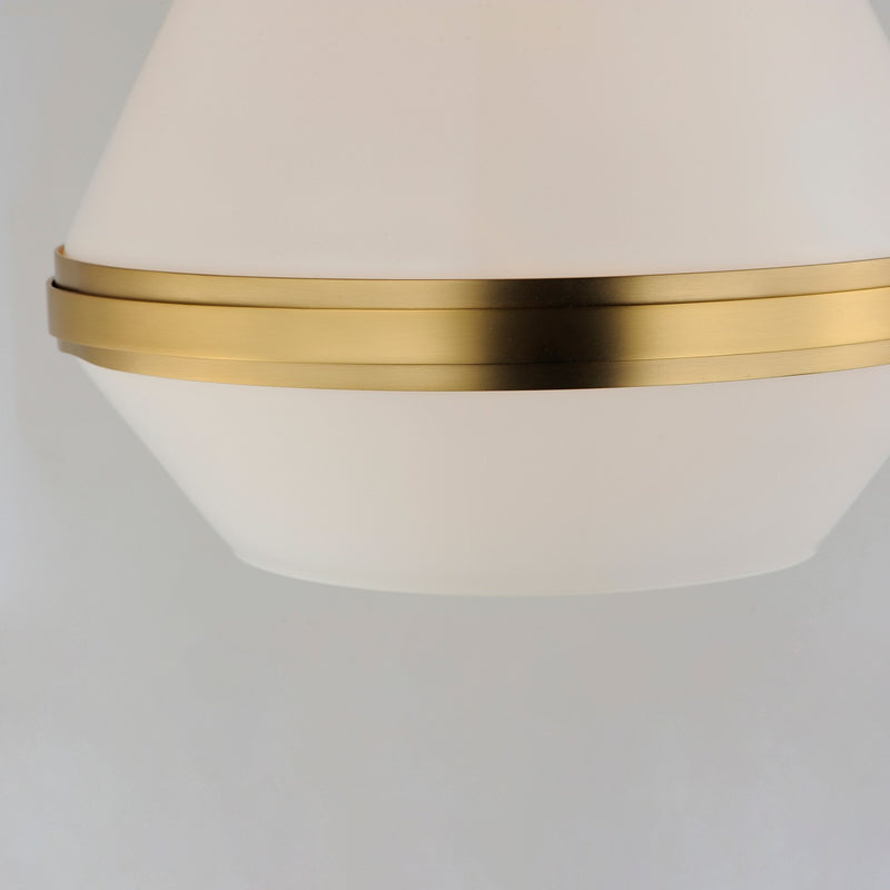 Maxim 10376WTSBR One Light Pendant, Satin Brass