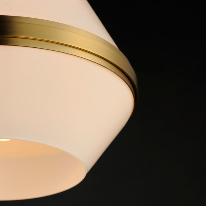 Maxim 10376WTSBR One Light Pendant, Satin Brass