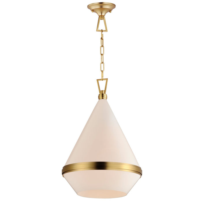 Maxim 10376WTSBR One Light Pendant, Satin Brass