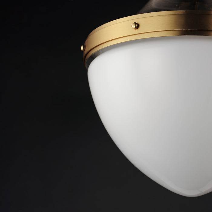 Maxim 10386WTSNSBR One Light Pendant, Satin Nickel / Satin Brass