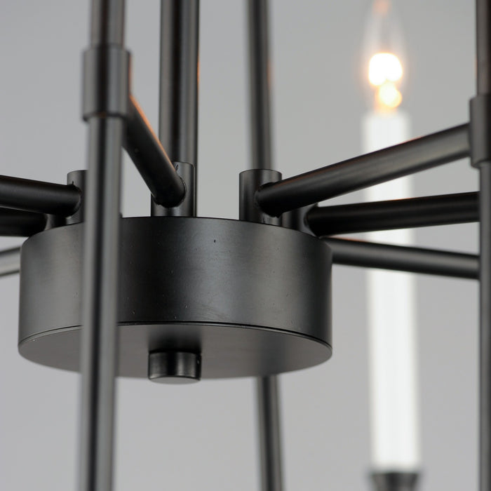Maxim 11286BK 12 Light Chandelier, Black
