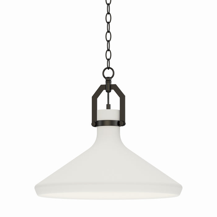 Maxim 12386WTBK One Light Pendant, Black