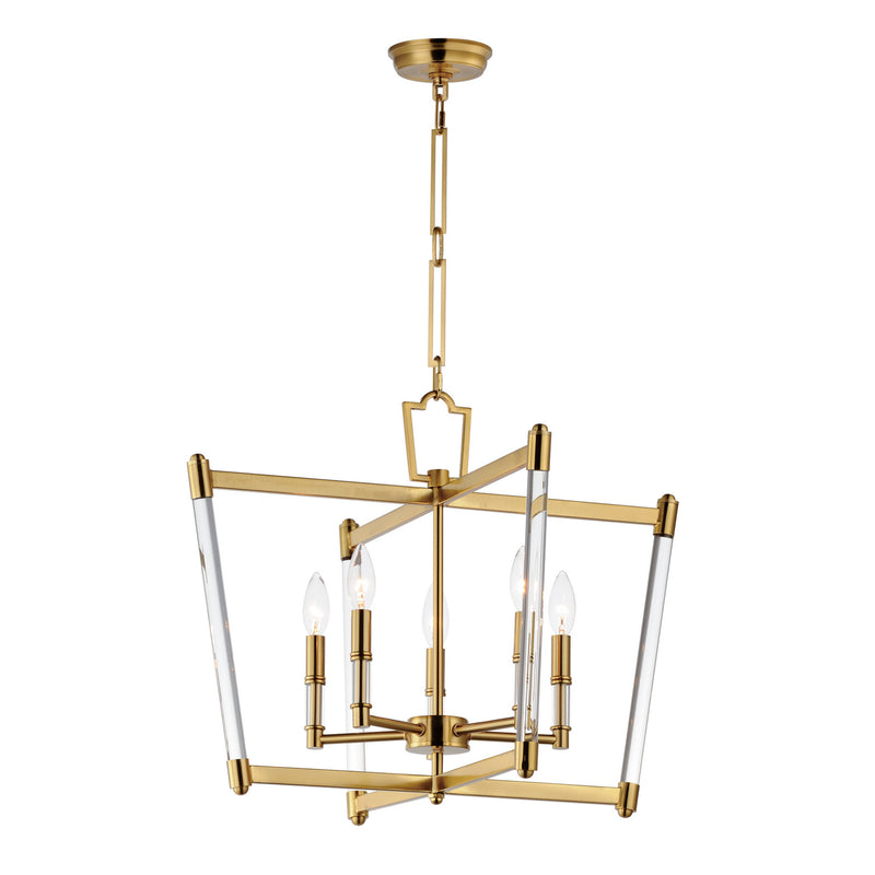 Maxim 16103CLHR Five Light Chandelier, Heritage