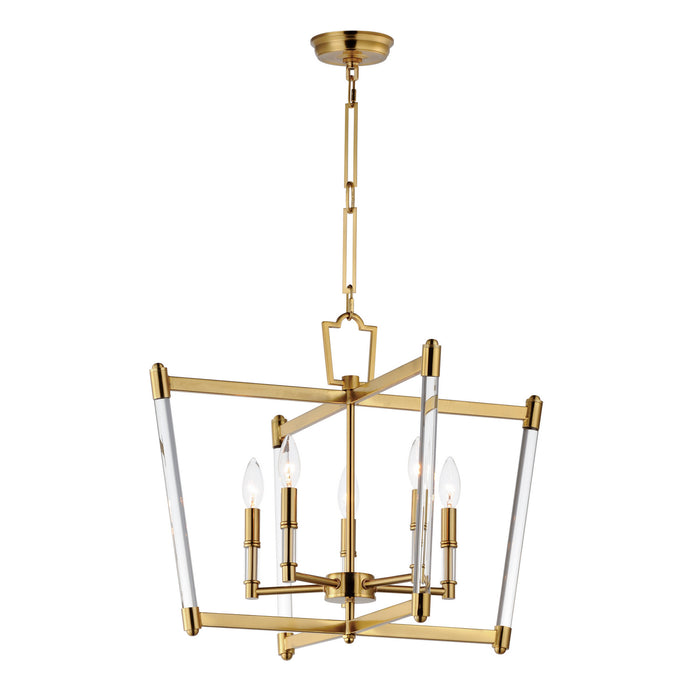 Maxim 16103CLHR Five Light Chandelier, Heritage