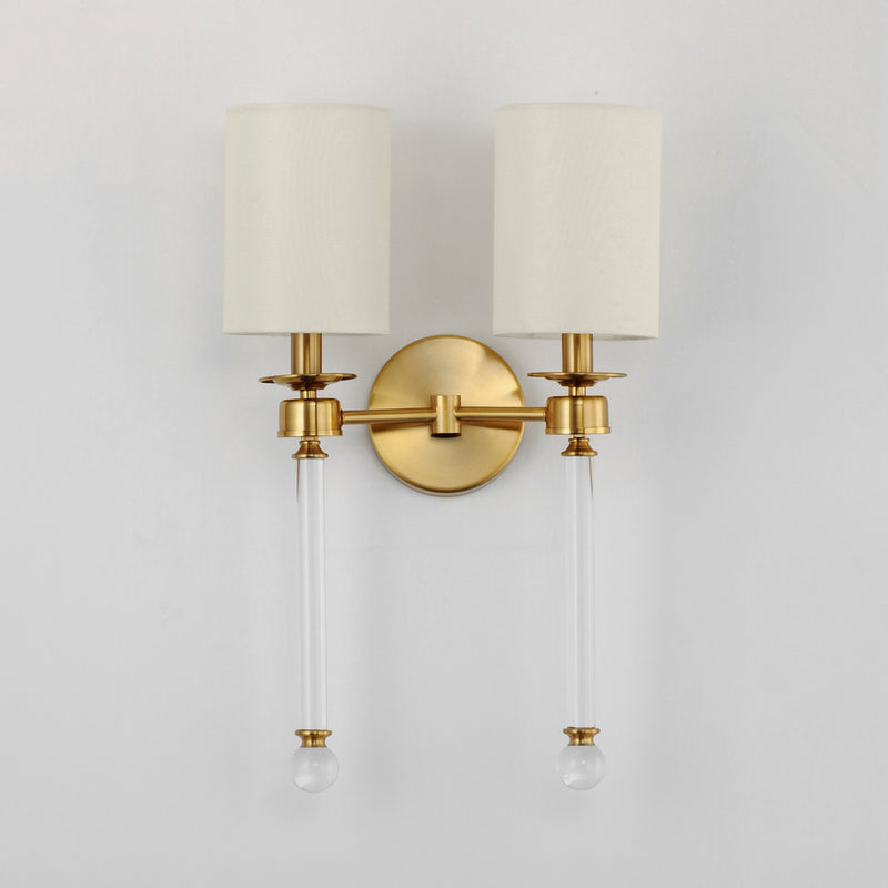 Maxim 16108WTCLHR Two Light Wall Sconce, Heritage