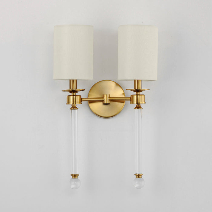 Maxim 16108WTCLHR Two Light Wall Sconce, Heritage