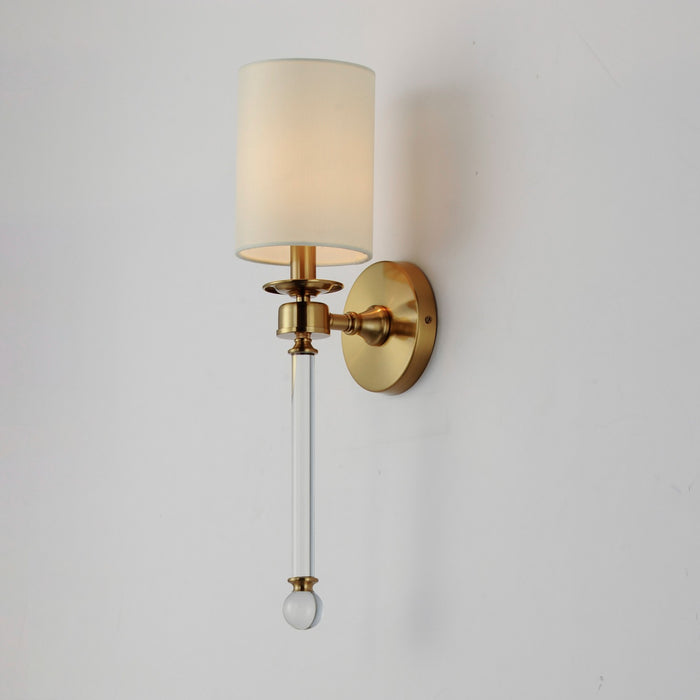 Maxim 16109WTCLHR One Light Wall Sconce, Heritage
