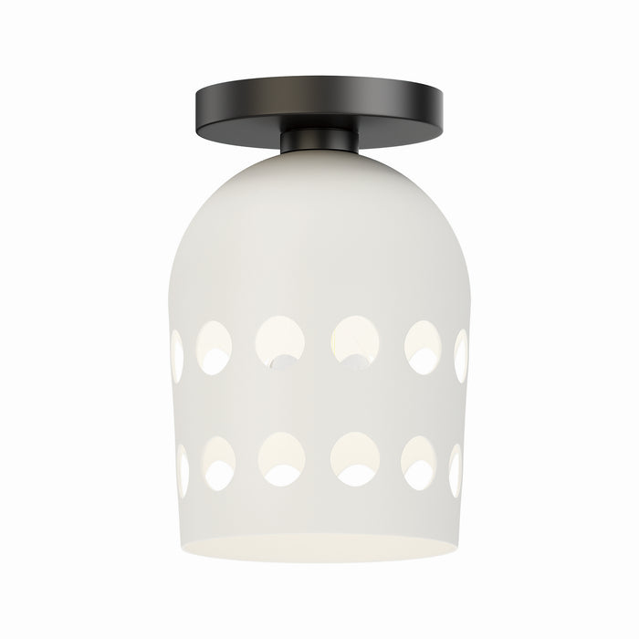 Maxim 21240WTBK One Light Flush Mount, Black
